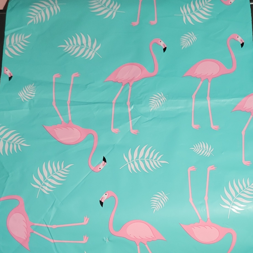 (20) 10 X 12  Tropical Pink Flamingo Print Poly Mailers